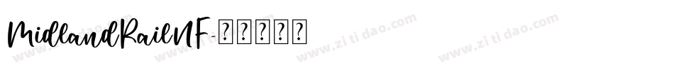 MidlandRailNF字体转换