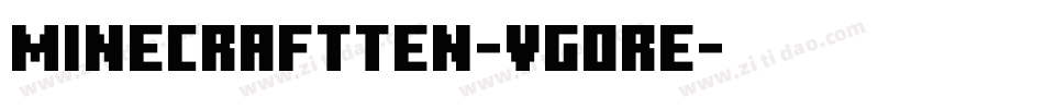MinecraftTen-VGORe字体转换