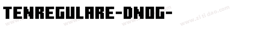 TenRegularE-dnOg字体转换