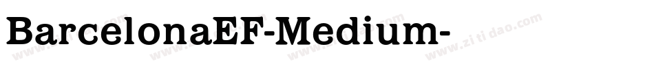 BarcelonaEF-Medium字体转换