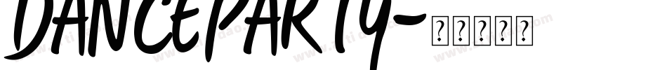 DanceParty字体转换