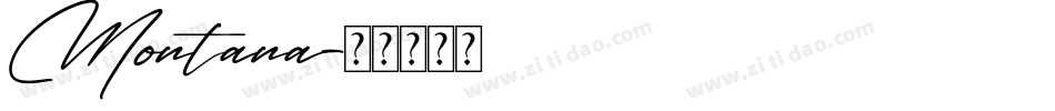 Montana字体转换