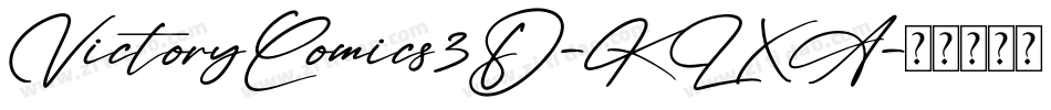 VictoryComics3D-KLXA字体转换