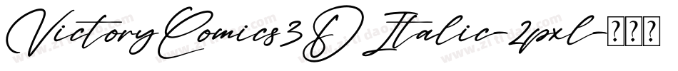 VictoryComics3DItalic-2pxl字体转换