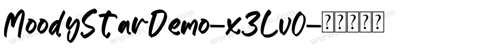 MoodyStarDemo-x3Lv0字体转换