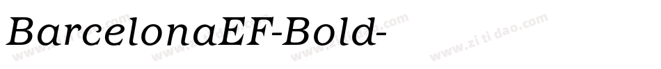 BarcelonaEF-Bold字体转换