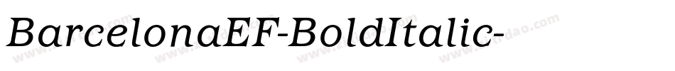 BarcelonaEF-BoldItalic字体转换