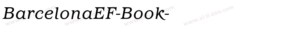 BarcelonaEF-Book字体转换