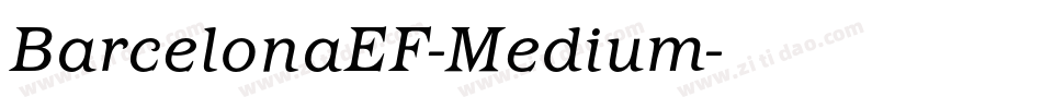 BarcelonaEF-Medium字体转换