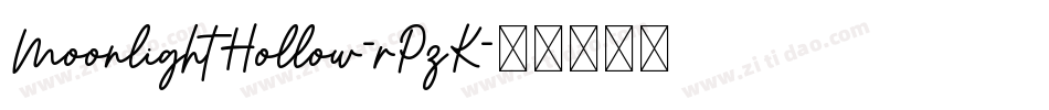 MoonlightHollow-rPzK字体转换