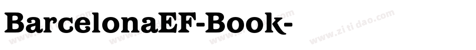 BarcelonaEF-Book字体转换