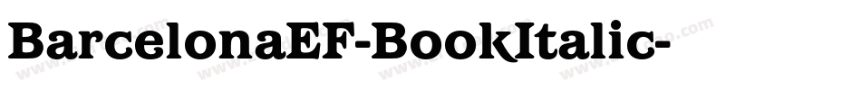 BarcelonaEF-BookItalic字体转换