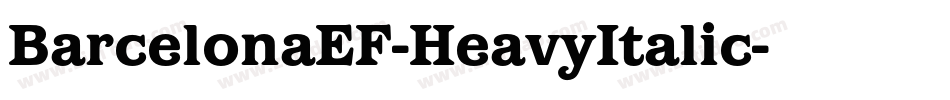 BarcelonaEF-HeavyItalic字体转换