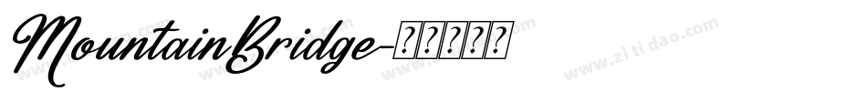 MountainBridge字体转换