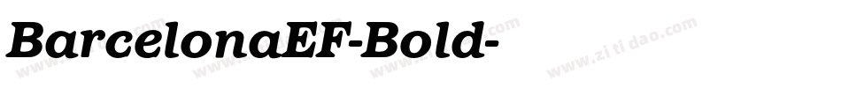 BarcelonaEF-Bold字体转换