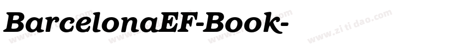 BarcelonaEF-Book字体转换