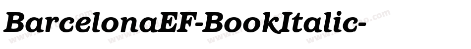 BarcelonaEF-BookItalic字体转换