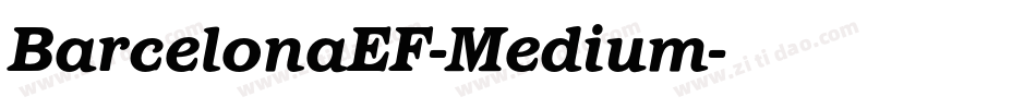 BarcelonaEF-Medium字体转换