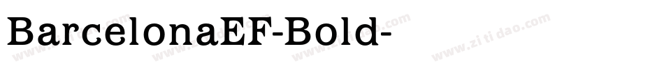 BarcelonaEF-Bold字体转换