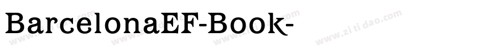 BarcelonaEF-Book字体转换