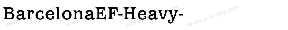 BarcelonaEF-Heavy字体转换