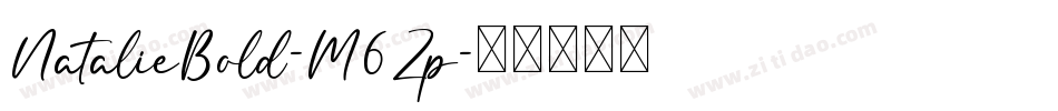 NatalieBold-M6Zp字体转换