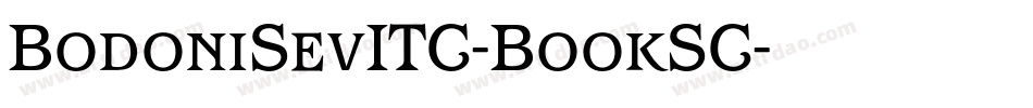 BodoniSevITC-BookSC字体转换