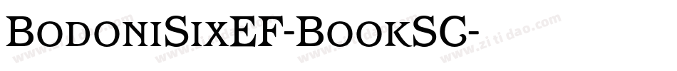 BodoniSixEF-BookSC字体转换