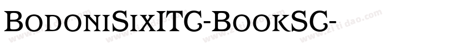 BodoniSixITC-BookSC字体转换
