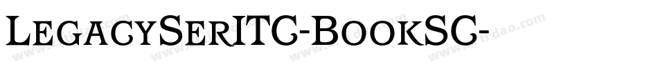 LegacySerITC-BookSC字体转换