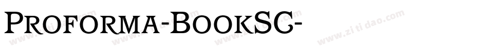 Proforma-BookSC字体转换