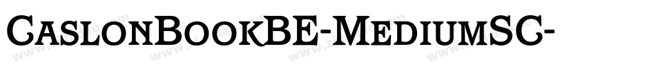 CaslonBookBE-MediumSC字体转换