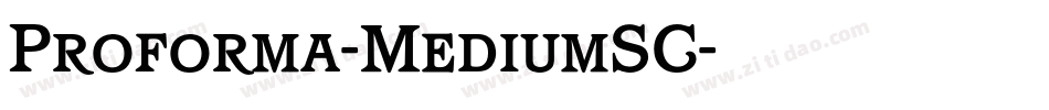 Proforma-MediumSC字体转换