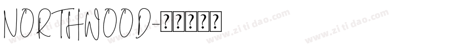 NORTHWOOD字体转换