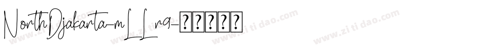 NorthDjakarta-mLLr9字体转换