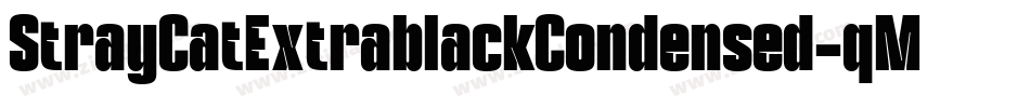 StrayCatExtrablackCondensed-qMq6字体转换