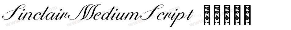 SinclairMediumScript字体转换