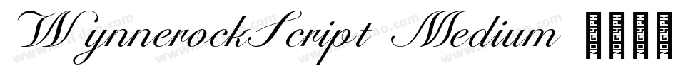WynnerockScript-Medium字体转换