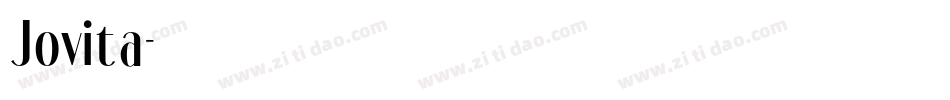Jovita字体转换