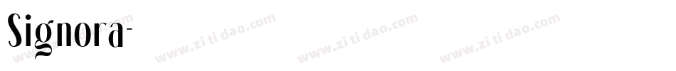 Signora字体转换