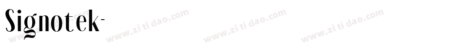 Signotek字体转换
