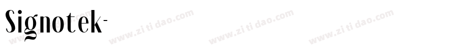 Signotek字体转换