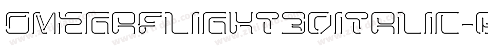 OmegaFlight3DItalic-BWj4d字体转换