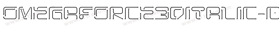 Omegaforce3DItalic-0erR字体转换