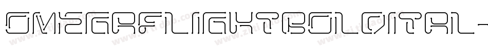 omegaflightboldital字体转换