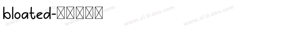 bloated字体转换