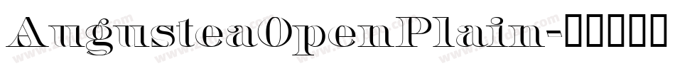 AugusteaOpenPlain字体转换