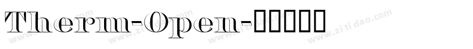 Therm-Open字体转换