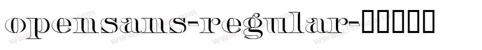 opensans-regular字体转换