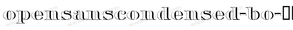 opensanscondensed-bo字体转换